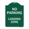 Signmission No Parking Loading Zone Heavy-Gauge Aluminum Architectural Sign, 24" x 18", GW-1824-9959 A-DES-GW-1824-9959 - alternate 1